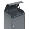postovni schranka na baliky a dopisy seda 600 x 425 x 330 mm 52214