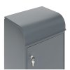 postovni schranka na baliky a dopisy seda 600 x 425 x 330 mm 52216