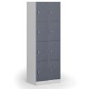 satni skrinka s uloznymi boxy 4 boxy 1850 x 300 x 500 mm demont otocny zamek modre dvere 128105