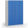 kovova satni skrinka 2 oddily 1850 x 600 x 500 mm demont cylindricky zamek tmave sede dvere 128223