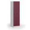 zuzena kovova satni skrinka 2 oddily 1850 x 500 x 500 mm demont rfid zamek cervene dvere 110970