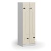 kovova satni skrinka z 4 oddily 1850 x 600 x 500 mm mechanicky kodovy zamek laminovane dvere briza 111001