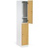 satni skrinka s uloznymi boxy 2 boxy 1850 x 300 x 500 mm demont kodovy zamek laminovane dvere orech 130846