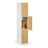 satni skrinka s uloznymi boxy 3 boxy 1850 x 300 x 500 mm demont cylindricky zamek laminovane dvere buk 130935