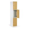 satni skrinka s uloznymi boxy 3 boxy 1850 x 300 x 500 mm demont cylindricky zamek laminovane dvere buk 130991