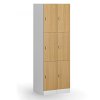 satni skrinka s uloznymi boxy 3 boxy 1850 x 300 x 500 mm demont otocny zamek laminovane dvere bila 131023