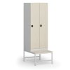 satni skrinka s lavickou 2 oddily 1875 x 600 x 500 800 mm demont rfid zamek laminovane dvere briza 110765