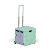 Skládací nákupní vozík, 50L, nosnost 35 kg, 2 pevná kola