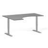 ergonomicky vyskove nastavitelny stul 160x120 cm 2 motory l p seda podnoz grafit 114605
