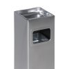 Odpadkový koš s popelníkem a vnitřní nádobou, 11,5 l, nerez