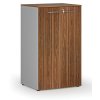 kancelarska skrin s dvermi primo gray 3 police 800 x 640 x 1335 mm seda orech 70739