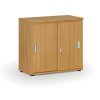 kancelarska skrin se zasouvacimi dvermi primo wood 800 x 420 x 740 mm buk 81347