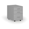 kancelarsky mobilni kontejner na zavesne slozky primo gray 3 zasuvky seda 71122