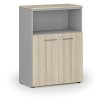 kombinovana kancelarska skrin primo gray 800 x 420 x 1087 mm seda dub prirodni 74441