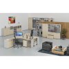 kombinovana kancelarska skrin se zasuvnymi dvermi primo gray 800 x 420 x 1087 mm seda dub prirodni 74449