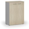 kancelarska skrin s dvermi primo gray 800 x 420 x 1087 mm seda dub prirodni 74471