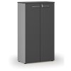 kancelarska skrin s dvermi primo gray 800 x 420 x 1434 mm seda grafit 74623