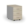 kancelarsky mobilni kontejner primo gray 3 zasuvky seda dub prirodni 70968