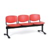 plastova lavice do cekaren tony 3 mista cervena 76456