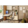 sestava home office s policemi cerna briza 80661