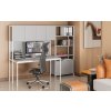 sestava home office s policemi cerna briza 80662