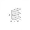 policovy dil block 800 x 300 x 800 mm grafitovy 86171