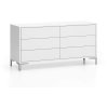 kancelarska policova komoda layers 6 zasuvek bila 86387