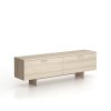 Skříňka nízká SOLID, 1800 x 400 x 550 mm, dub přírodní
