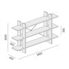 kancelarsky regal nizky dlouhy solid 1800 x 400 x 1075 mm bila 85835