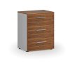 kancelarska komoda ke stolu primo gray 740 x 600 x 420 mm seda orech 86554
