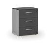 kancelarska komoda ke stolu primo gray 740 x 600 x 420 mm seda grafit 86560