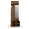 vesakova stena s botnikem a zrcadlem primo wood 3 hacky police orech 114724