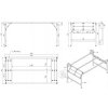 konferencni stul fast ready 180x90 cm sedostribrna podnoz buk 118637