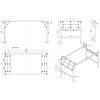 konferencni stul fast ready 160x80 cm sedostribrna podnoz briza 118656