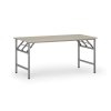 konferencni stul fast ready 160x80 cm sedostribrna podnoz dub prirodni 93752