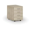 kancelarsky mobilni kontejner solid 4 zasuvky dub prirodni 80037