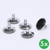 kluzaky pro pracovni dilenske zidle 50 mm sada 5 ks 125248