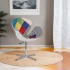Otočné patchwork křeslo WING II