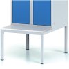 satni skrinka s lavickou 2 oddily 1875 x 600 x 500 800 mm cylindricky zamek modre dvere 43213