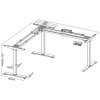rohovy vyskove nastavitelny stul 160x140 cm 3 motory l p seda podnoz seda 103312