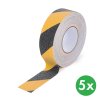 protiskluzova paska hrube zrno 50 mm x 18 3 m baleni 5 ks cerno zluta 116703