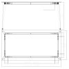 jednaci kancelarsky stul primo omega 160x80 cm bila podnoz seda 118926