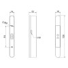 Zámek se čtečkou RFID karet F132R, hliník, černý