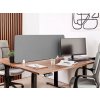 akusticky paravan na stul textilni povrch 140 x 40 cm zelena 116326