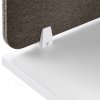 akusticky paravan na stul textilni povrch 180 x 40 cm hneda 115798