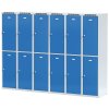 satni skrinka s uloznymi boxy 6 boxu 1800 x 1200 x 500 mm otocny zamek sede dvere 125275
