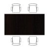 stolova deska trivia 1600 x 800 x 25 mm wenge 121376
