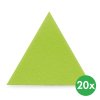 akusticky panel samolepici trojuhelnik 20x20x20 cm 20 ks zelena 121985