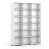 knihovna silver line 3 sloupce 2230 x 1800 x 400 mm bila 87415