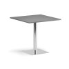 konferencni stolek enzo 80x80 cm chrom podnoz grafit 122412
